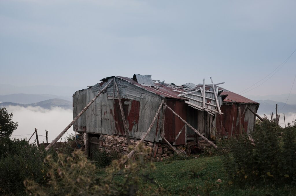 stormschade aan woning