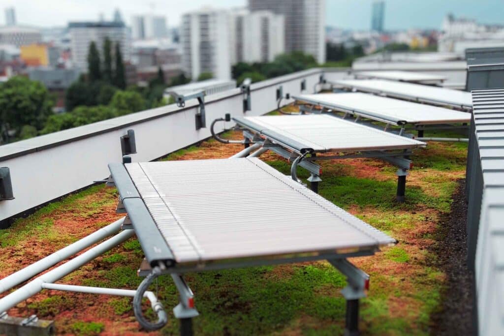 Multifunctionele daken met zon-energie-systemen
