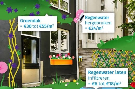 Klimaatpremies Gent Groendak Regenwater
