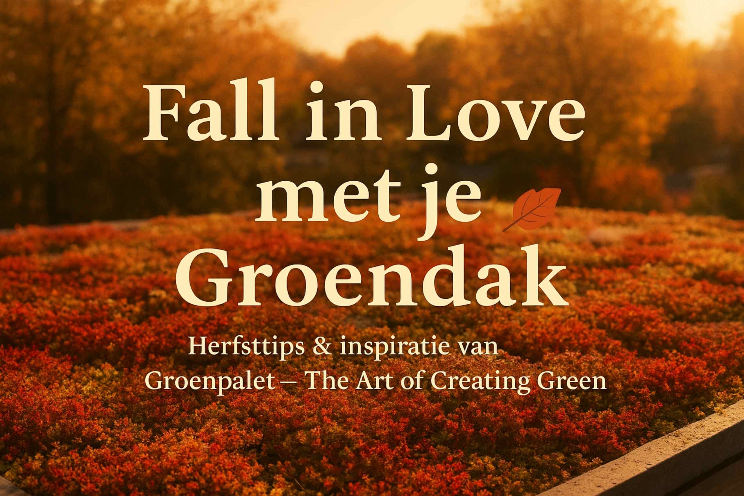 Fall in Love met je Groendak – Herfsttips van Groenpalet